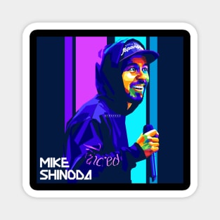 Mike Shinoda stylish WPAP Pop Art Illustration Magnet