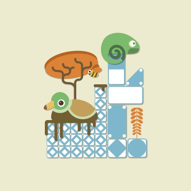 Duck & Chameleon by MarshlandOracle