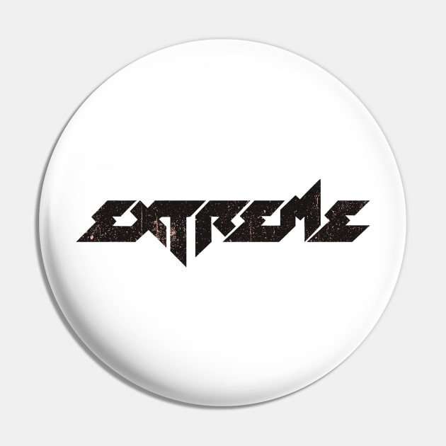 Extreme Band Vintage Pin by Glitch LineArt