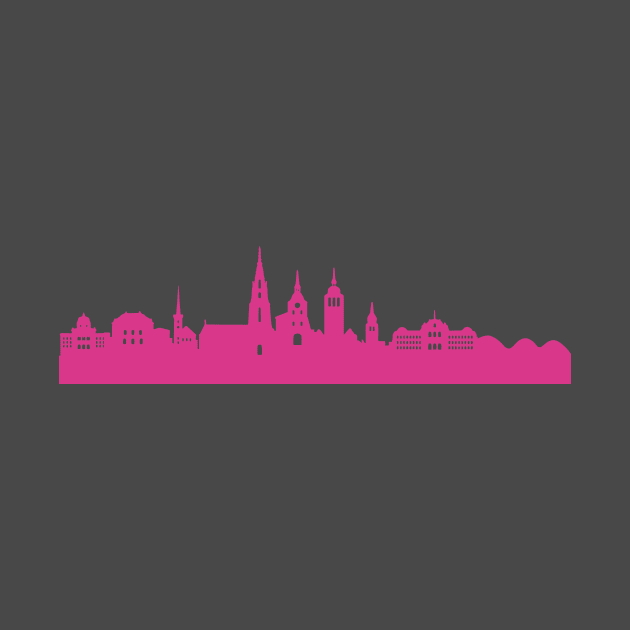 Bern skyline pink by 44spaces