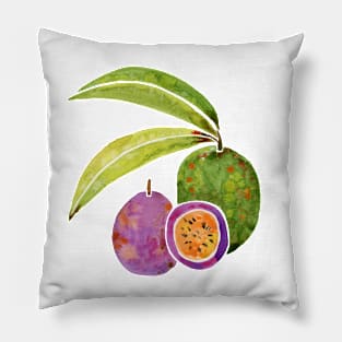 Tropical mango and passionfruit Pillow