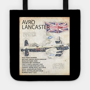 Lancaster Bomber Airplane RAF Aircraft WW2 Plane Aeroplane Tote