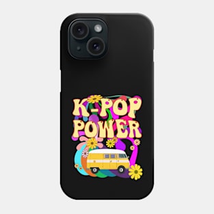 K-Pop Power!  Retro flowers and van Phone Case