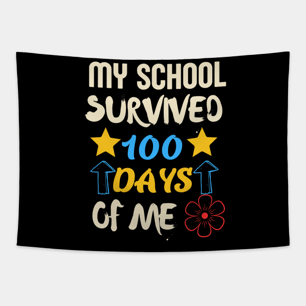 my school survived 100 days of me Tapestry by Nomad ART