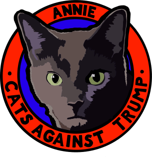 CATS AGAINST TRUMP - ANNIE Magnet