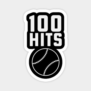 100 Hits Softball Baseball Coach High School Softball Mom Magnet