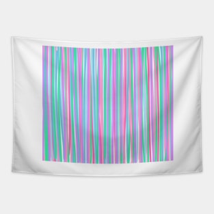 Fun Vertical Pastel Stripes Tapestry