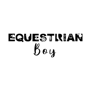 Equestrian Boy (Black) T-Shirt