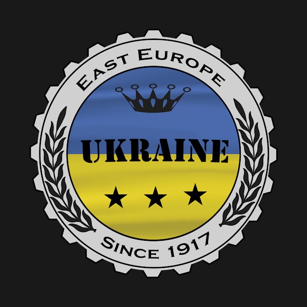 Ukraine Flagge Bierdeckel Vintage Design by JG0815Designs