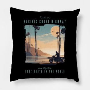 The Pacific Coast Highway - best motorcycle route in the world Pillow