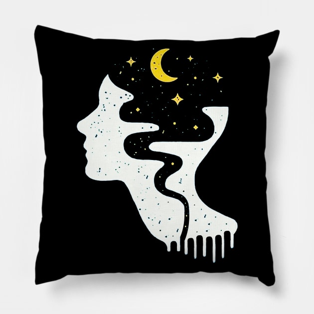 Cosmic Human Pillow by SimplicityArt