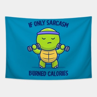 Burning Calories Tapestry