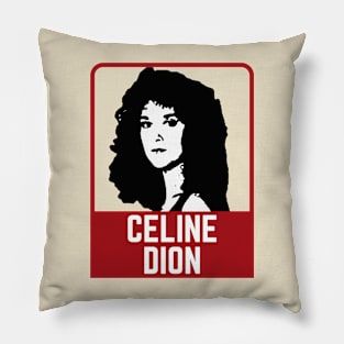 Celine dion ~~~ 90s retro style Pillow