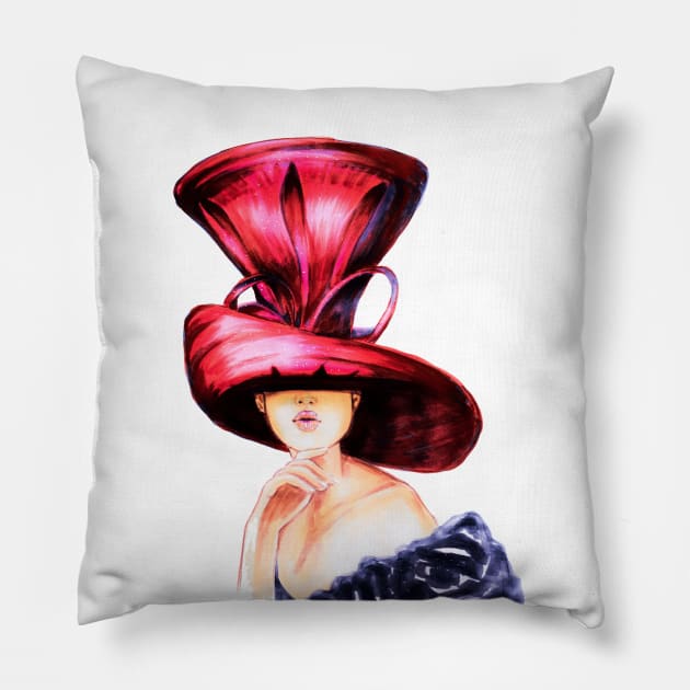 Steampunk Top Hat Pillow by Svetlana Pelin