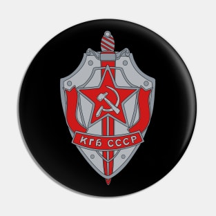 KGB Badge Cartoon Style Pin