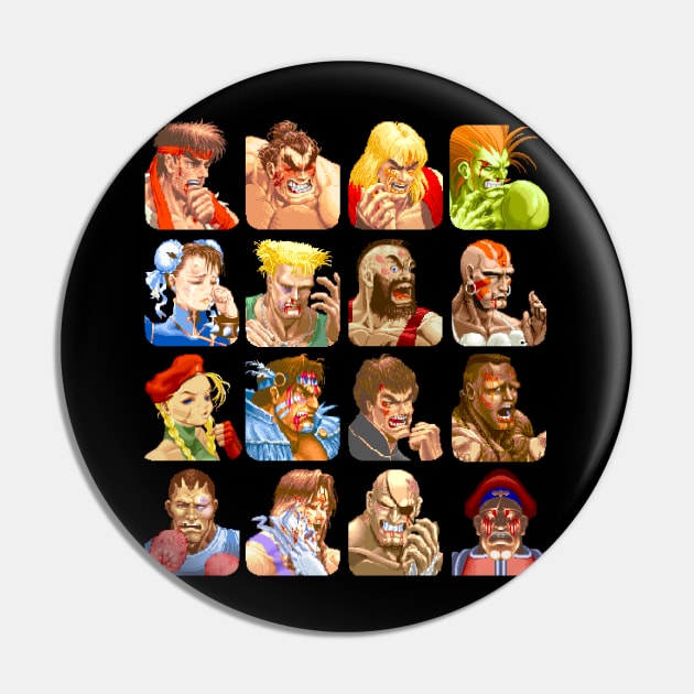 Defeated Portraits Super Street Fighter 2 Pin by allysontx