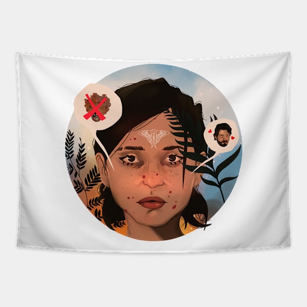 Ellie TLOU2 Tapestry by ricd.jpg