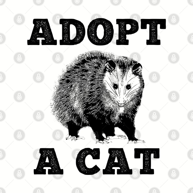 Adopt a Cat Funny Opossum by giovanniiiii
