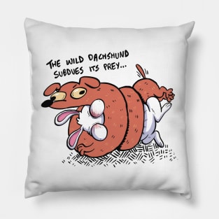 The Wild Dachshund Pillow