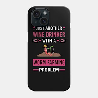 Wine Drinker Worm Farming Farmer Vermiculture Vermicompost Vermicomposting Phone Case