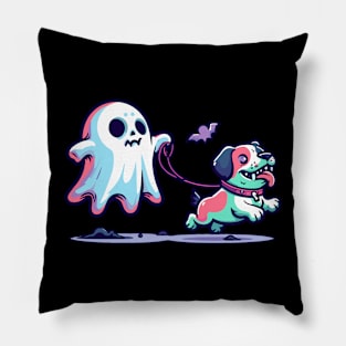 zombie dog walker Pillow