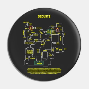 T-Shirt Csgo dedust 2 map Pin