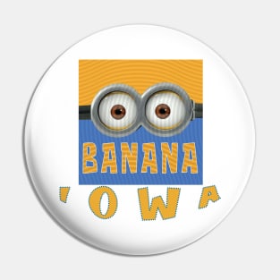 MINION BANANA USA IOWA Pin