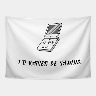 I'd Rather Be Gaming (Black) Tapestry