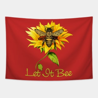 Tee Let It Bee Sunflower Graphic Tapestry