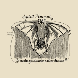 Spirit animal Bat black T-Shirt