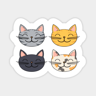 Smiling Cats Magnet