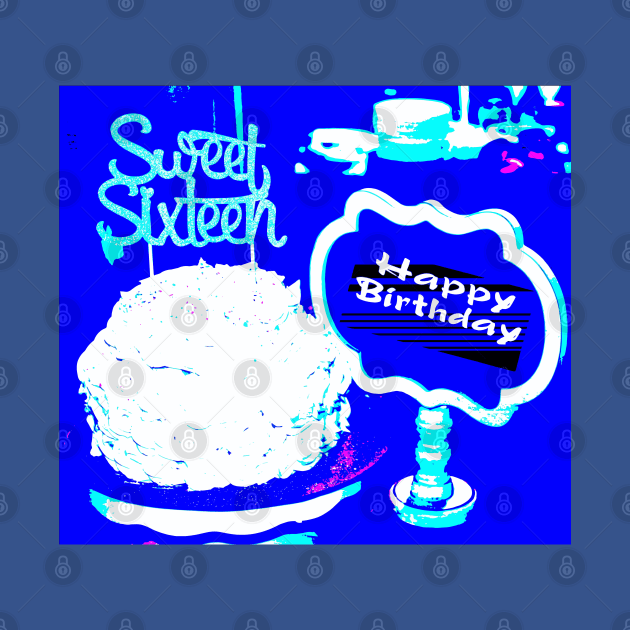 Happy Birthday Sweet Sixteen by Shell Photo & Design