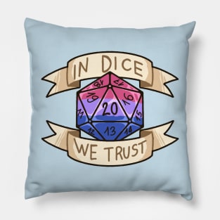 In Dice We Trust - Bisexual Pillow