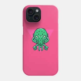 Mini Cthulhu - Pink Pixel Phone Case