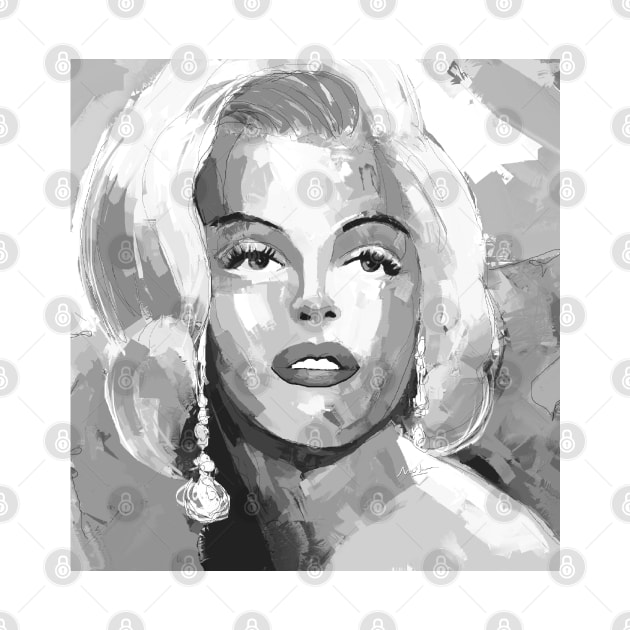 Marilyn Black and White 3 by mailsoncello