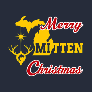 MERRY MITTEN CHRISTMAS - GOLD DESIGN T-Shirt