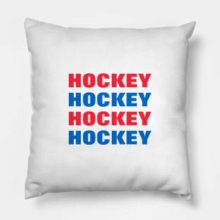 Hockey - Repeated Text Pillow