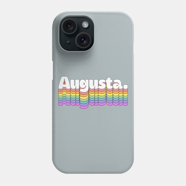 Augusta \\// Retro Typography Design Phone Case by DankFutura