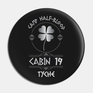 Cabin #19 in Camp Half Blood, Child of Tyche – Percy Jackson inspired design Pin