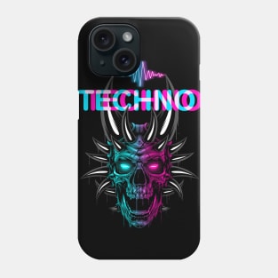 Evil Techno skull Phone Case