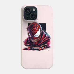 Unleash the Edge: Captivating Anti-Hero Skateboard Art Prints for a Modern and Rebellious Ride! Phone Case