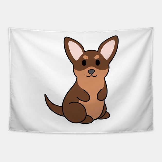 Brown Tan Chihuahua Tapestry by BiscuitSnack