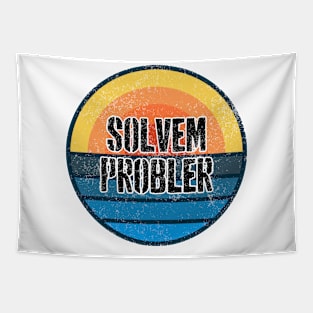 Solvem Problem Retro Vintage Distressed Men Tapestry