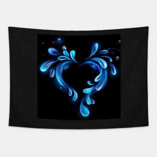 Water heart ( Water hearts ) Tapestry