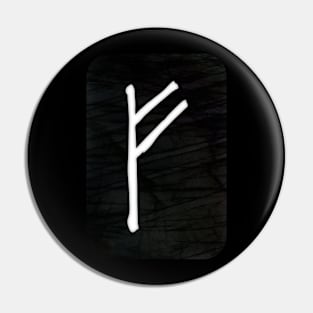 Fehu | Elder Futhark Rune Pin