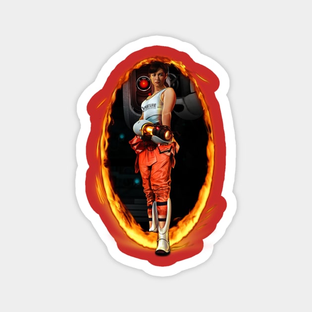 Chell Magnet by flipation