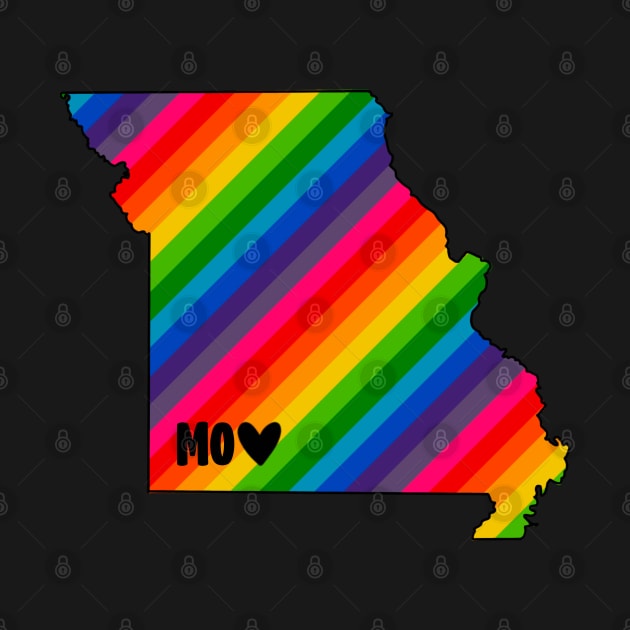 USA States: Missouri (rainbow) by LetsOverThinkIt