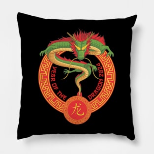 Year Of The Dragon 2024 Lunar Year 2024 Pillow