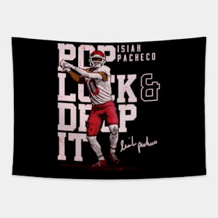 Isiah Pacheco Kansas City Pop Lock Drop It Tapestry