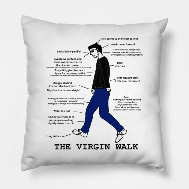 virgin walk Pillow by Amberstore